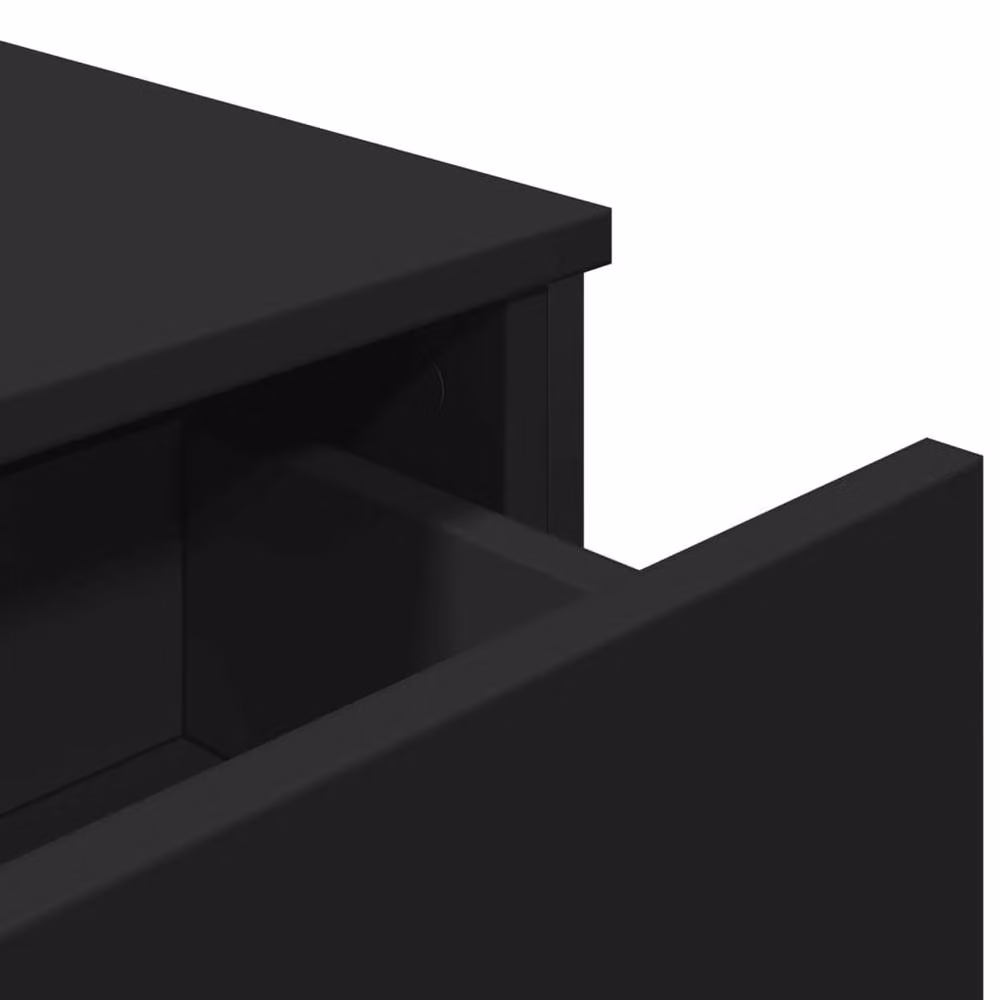 Berkfield Home Black Matt Sideboard, W/D/H: 97 x 32.5 x 74.5 cm – 6