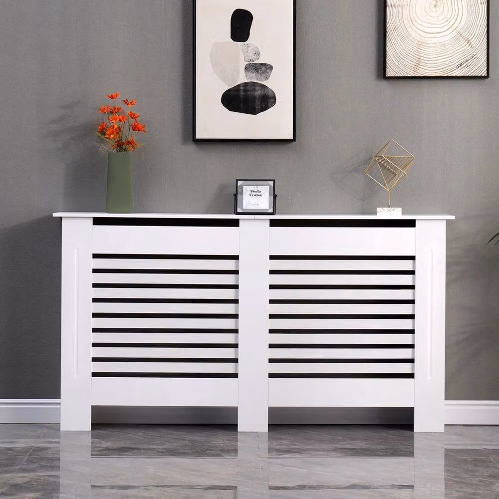 PAWNORA Large White MDF Radiator Cover – 5