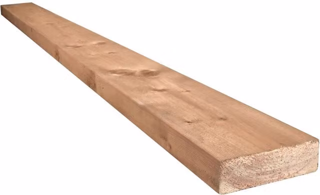 Snowdon Timber Treated Softwood Decking Joists, Natural/Brown, W: 45 mm, H: 145 mm, L: 180 cm, Pack of 4