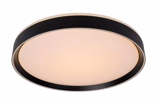 Lucide Nuria Dimmable LED Flush Ceiling Light, Black, Diameter: 50 cm – 1