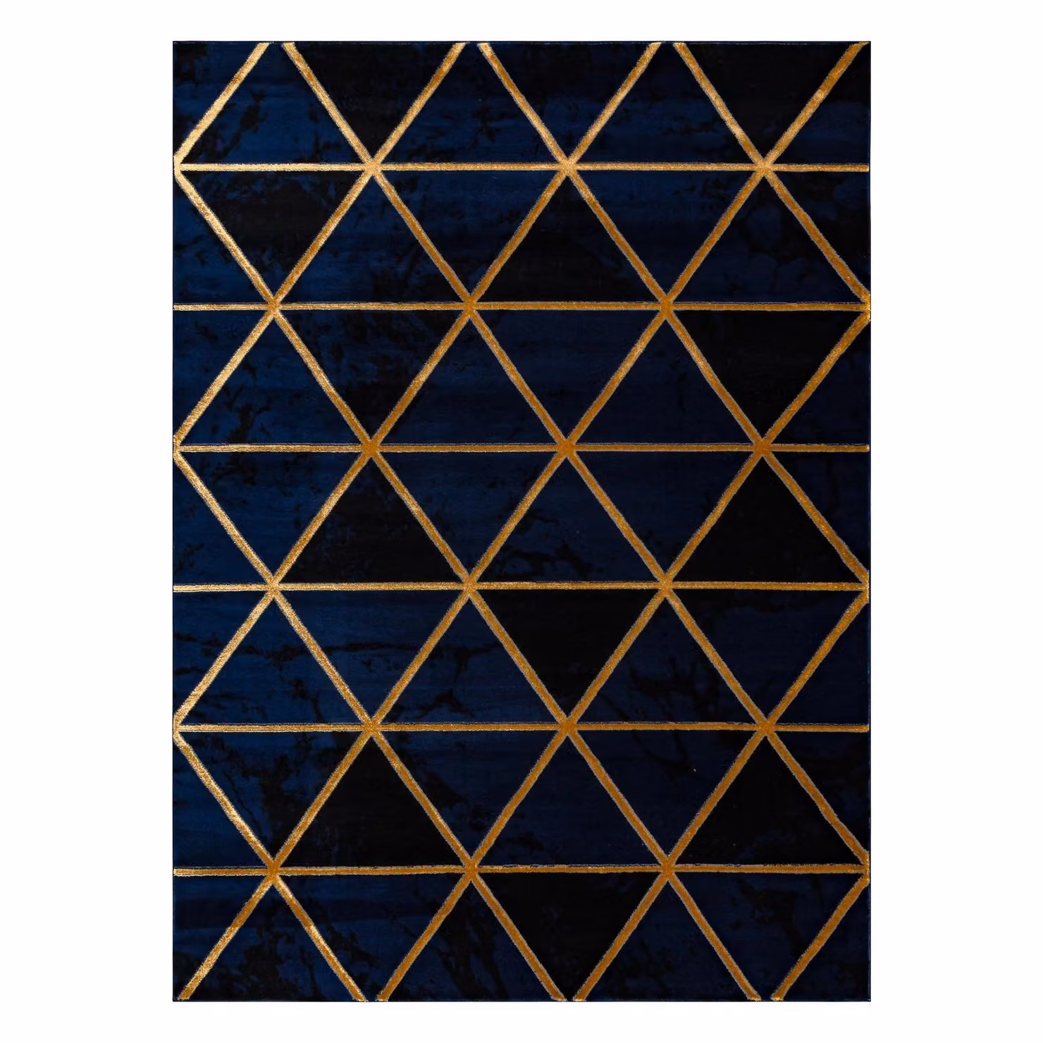 RugsX Emerald Blue Geometric Rectangular Rug, W: 120 cm, L: 170 cm – 3
