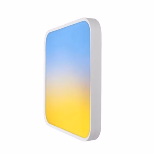 ENER-J RGBIC Sky Smart Square Ceiling Light, White, W/D: 50 x 50 cm, 80W, Dimmable with Remote Control and Smart App Control