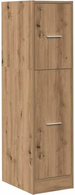 Berkfield Home Elegant Apothecary Cabinet in Artisan Oak, Brown, W/D/H: 30 x 41 x 118 cm