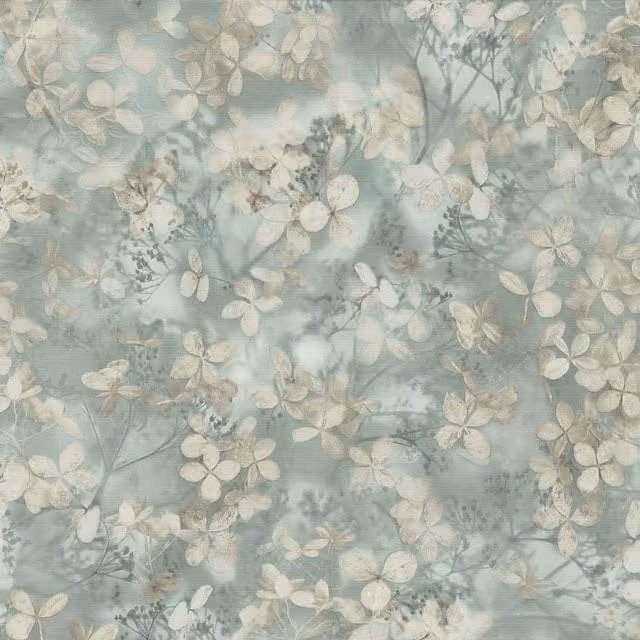 Erismann Play Of Light Blossom Grey Vinyl Textured Floral Wallpaper