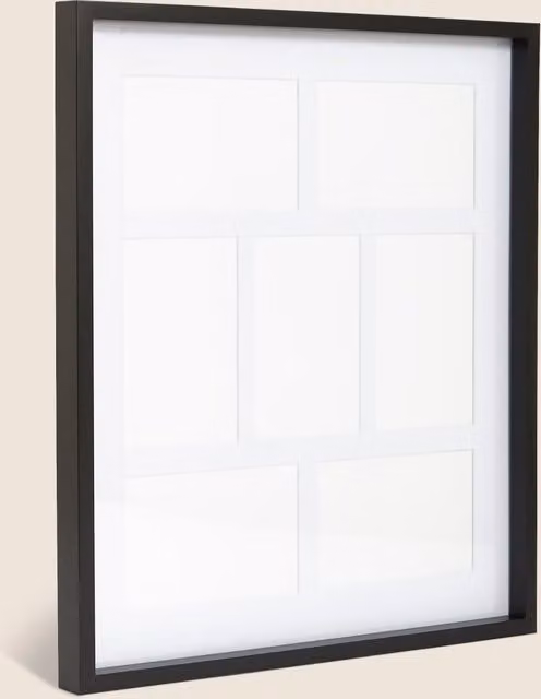 M&S Classic 7 Aperture Multi Photo Frame, Black, 10 x 15 cm