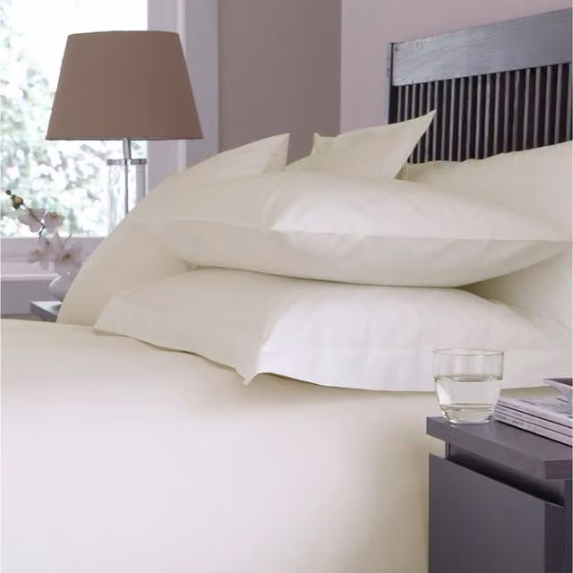 Charlotte Thomas Sestina Cotton Percale Pillowcase in Ivory