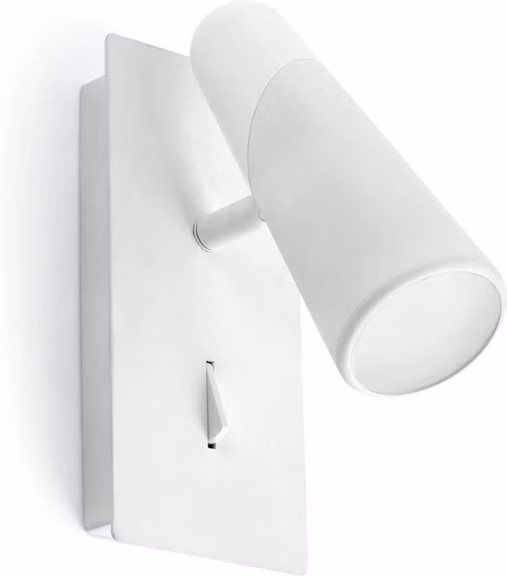 Faro Lao LED Adjustable Indoor Wall Spotlight in White