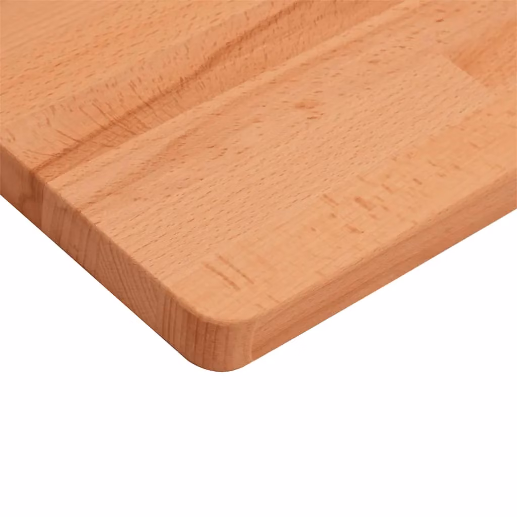 Berkfield Home Solid Wood Beech Bathroom Countertop, Brown, W: 60 cm, D: 40 cm, H: 1.5 cm – 3