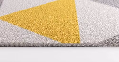 Serdim Rugs Havana Non-Slip Washable Kitchen Floor Mat, Triangle Shape, Gold, W: 57 cm, L: 90 cm – 2