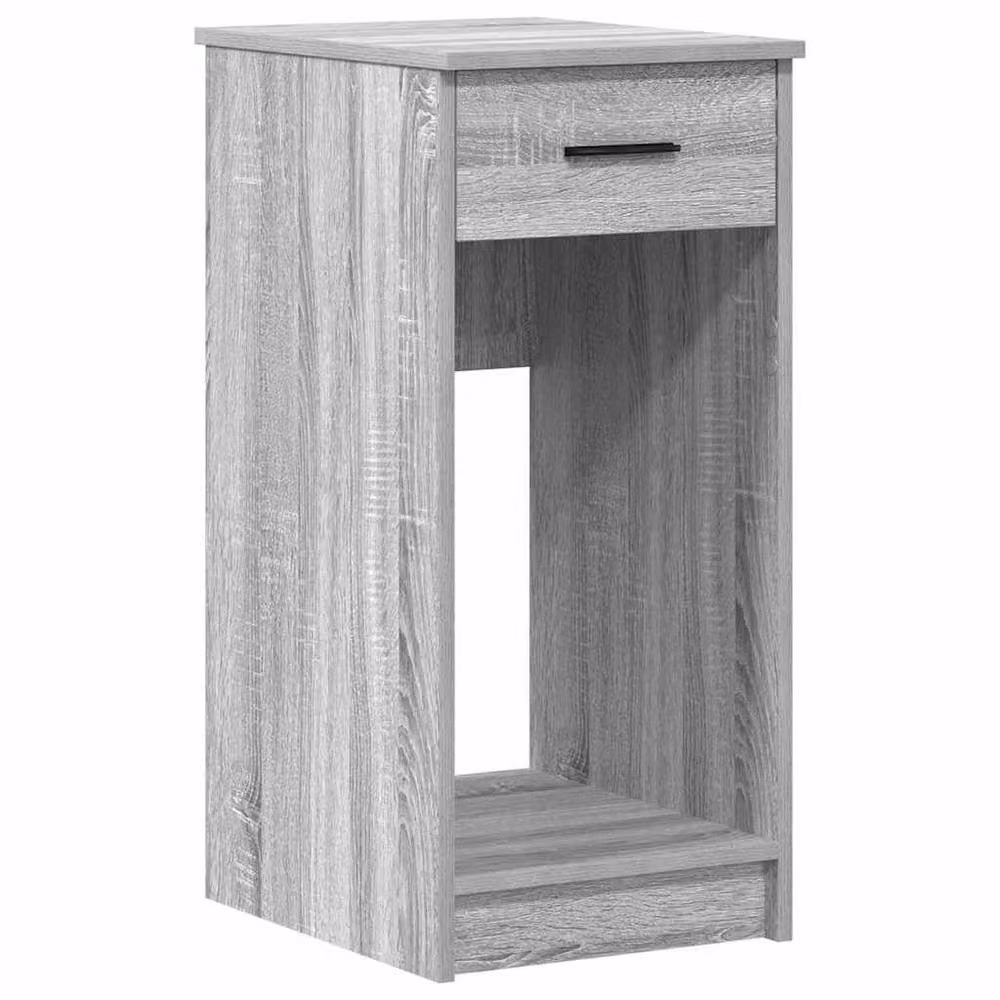 Berkfield Home Computer Tower Stand with Drawer, Grey Sonoma, W/D/H: 35 x 45 x 77 cm – 1