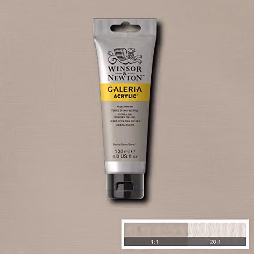 Winsor & Newton Galeria Acrylic Paint, Pale Umber, 120ml – 2