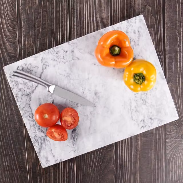 Maison & White Rectangular White Marble Chopping Board