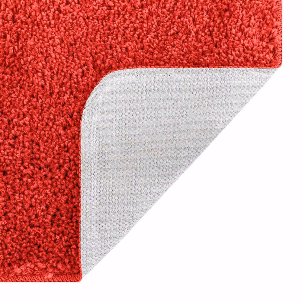 Berkfield Home Modern Rectangular Non-Slip Bath Mat, Red, W: 70 cm, L: 120 cm – 4
