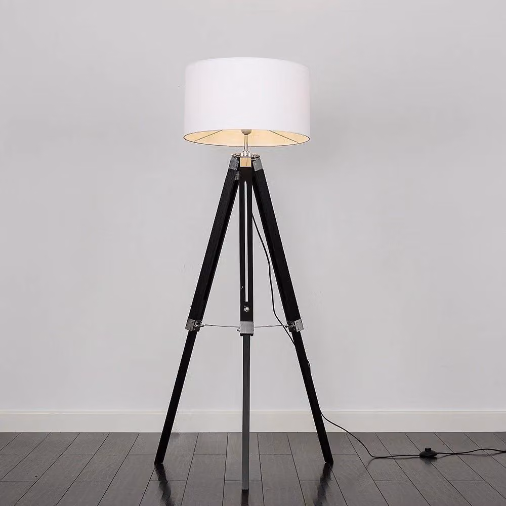ValueLights Clipper Black Floor Lamp with E27 LED Bulb Compatibility – 2