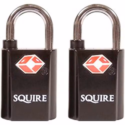 Defender TSA Padlock Twinpack, 20mm, Black – 1