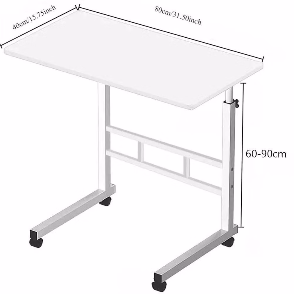 Nordara VOGREX Height Adjustable Corner Desk with Castors in White – 2