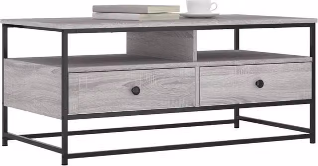 Berkfield Home Grey Sonoma Decorative Coffee Table, W/D/H: 100 x 51 x 45 cm – 1