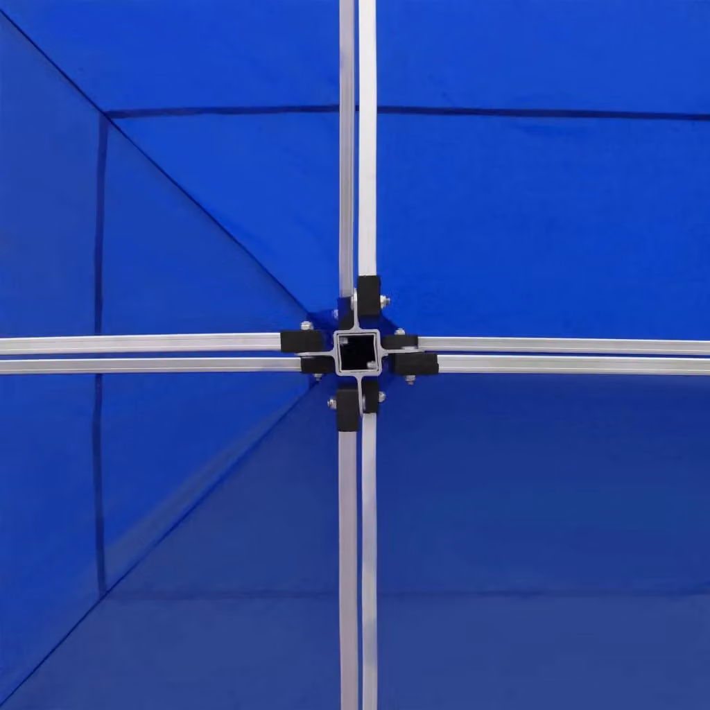 Berkfield Home Professional Folding Party Tent in Blue with Aluminium Frame, W: 6 m, D: 3 m – 3