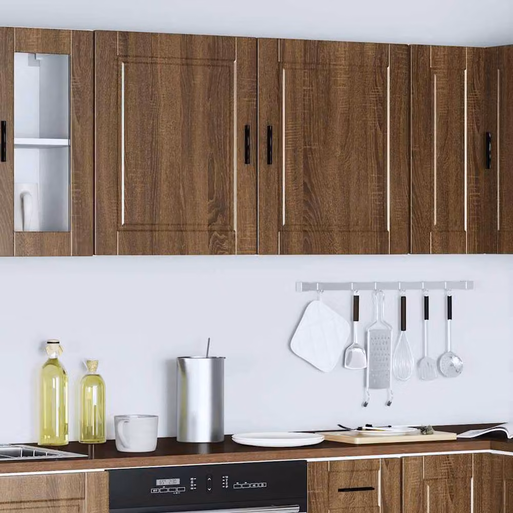 Berkfield Home Porto Brown Oak Kitchen Wall Cabinets, 2 Piece Set – 2