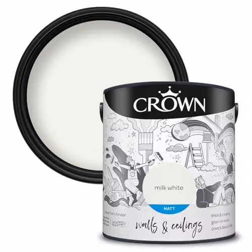 Crown Matt Emulsion White 2.5 l – 1