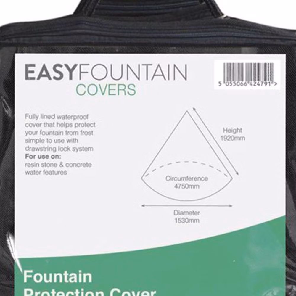 La Hacienda Green Plastic Fountain Protection Cover, L32 x W24 x H3.2 cm – 6