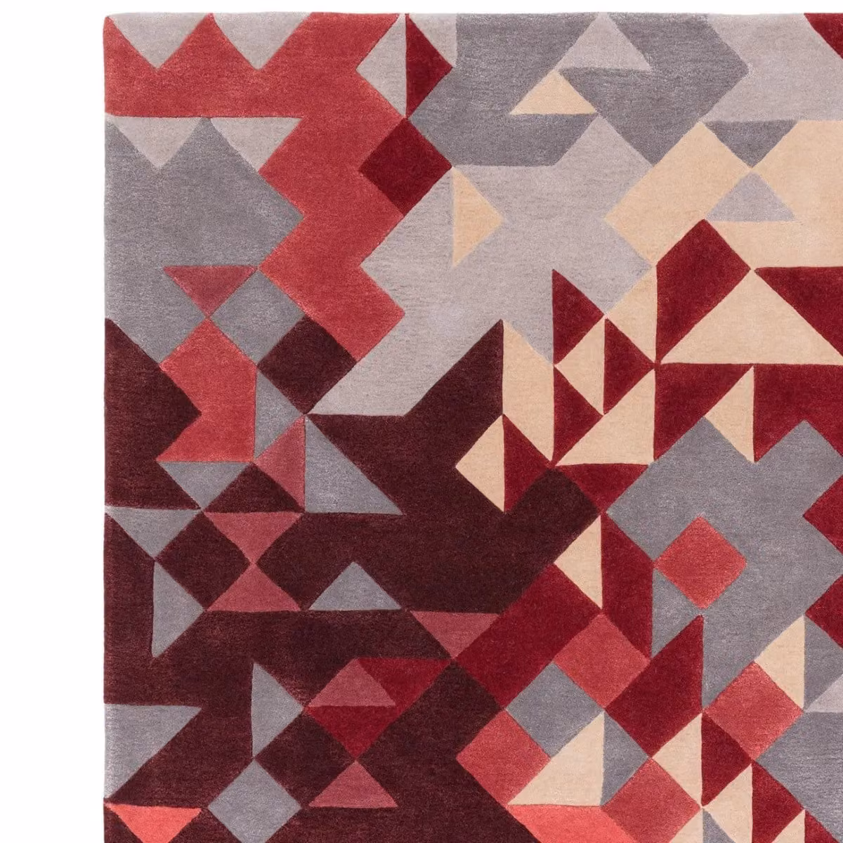 The Rug Shop UK Handmade Modern Geometric Multi Colour Area Rug, W: 200 cm, D: 290 cm – 3