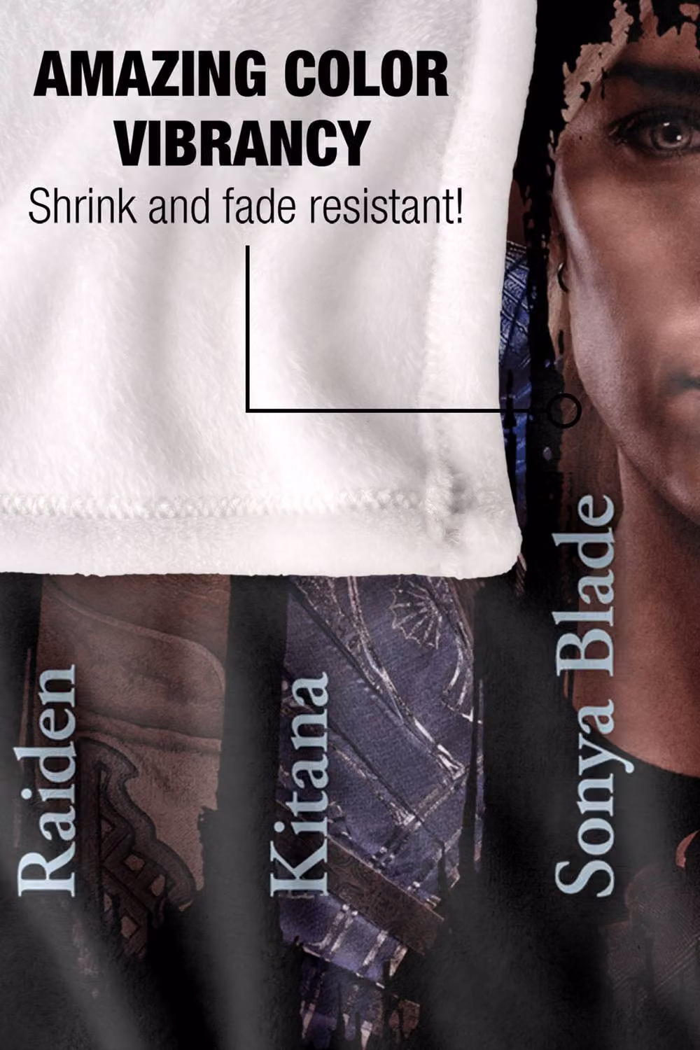 Warner Bros. Mortal Kombat 2 Choose Your Fighter Super Soft Silky Touch Throw Blanket, Multicolour, Extra Large – 5