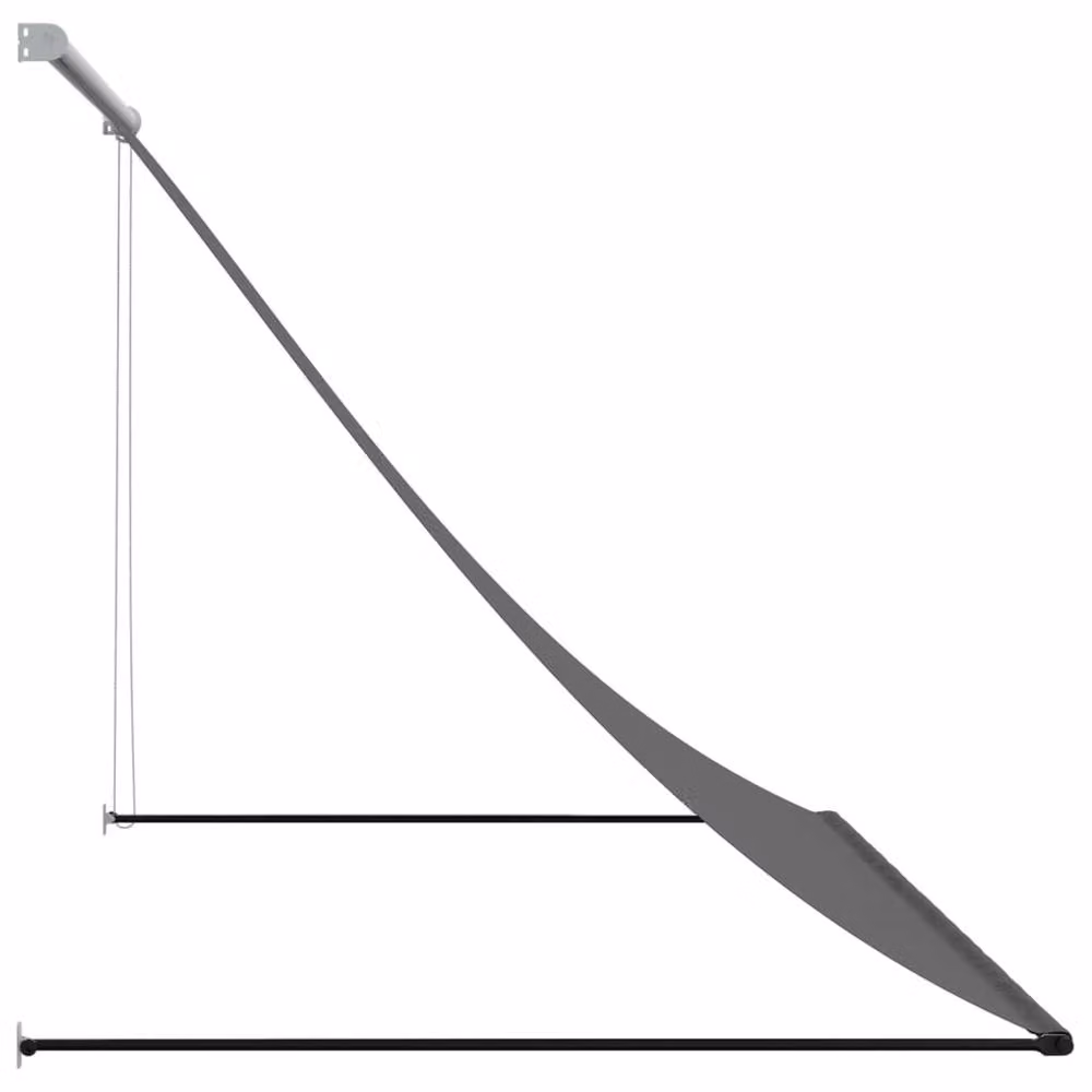 Berkfield Home Retractable Wall-Mounted Folding Arm Awning in Anthracite and Black, W: 200 cm, D: 150 cm – 3
