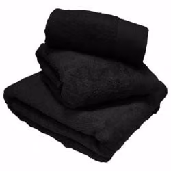 Rapport Home Black Cotton Bath Sheet