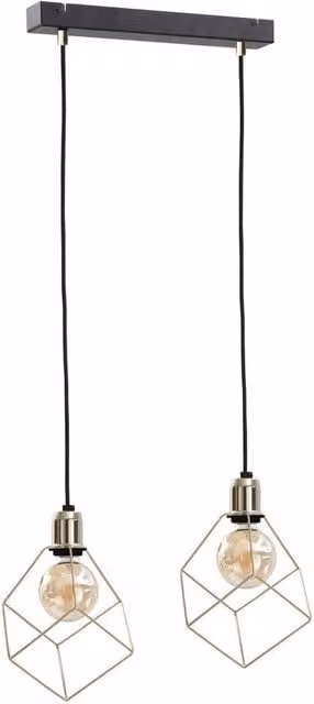Netlighting Taho Bar Pendant Ceiling Light in Gold, 50cm, 2x E27