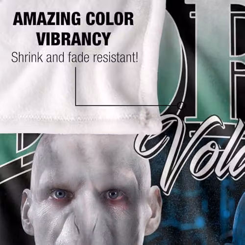 LOGOVISION Harry Potter Lord Voldemort Homage Super Soft Silky Touch Fleece Throw Blanket, Multicolour, W: 127 cm, H: 152.4 cm – 3