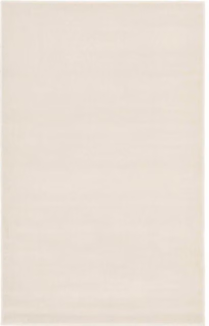 THE RUGS Maestro Collection Solid Design Rug in White, W/D: 80 x 150 cm
