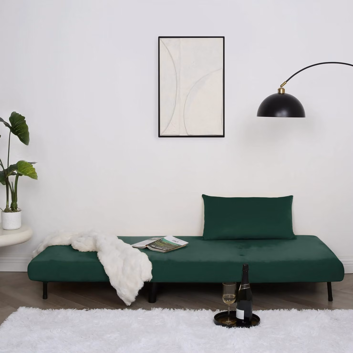 Home Garden Direct Aurora Single Bed Chair Sofa in Green Velvet – 2