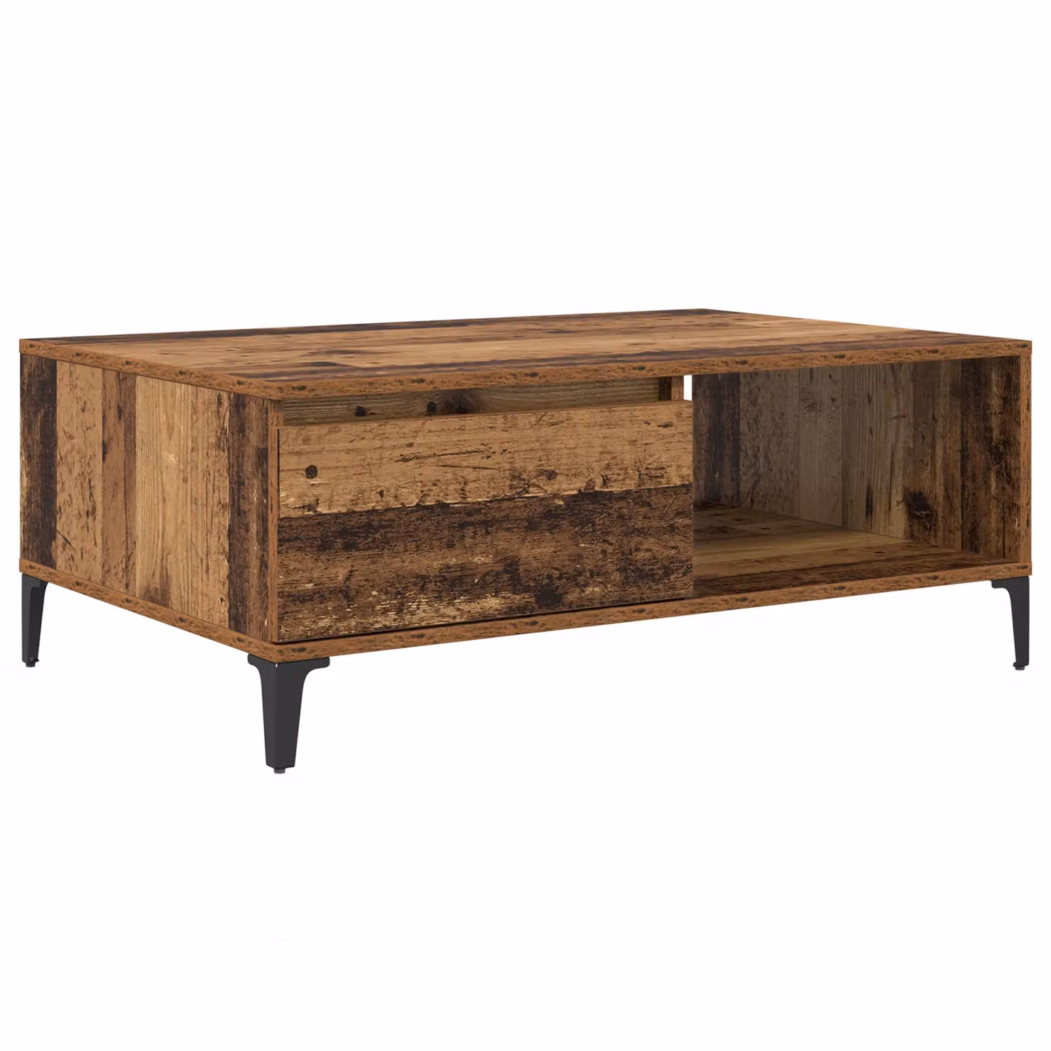 Berkfield Home Industrial Coffee Table in Brown, W/D/H: 90 x 60 x 35 cm – 2