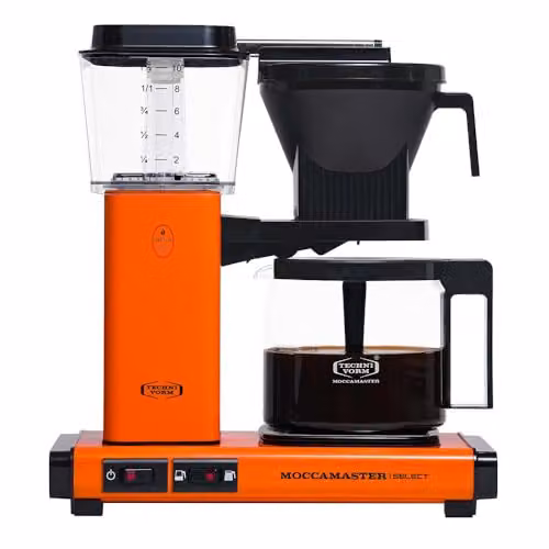 Technivorm Moccamaster KBG Select Filter Coffee Machine, Orange, 1.25 l – 1