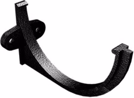 ARP Cast Aluminium Half Round Gutter Fascia Bracket, 114mm, Black Matt