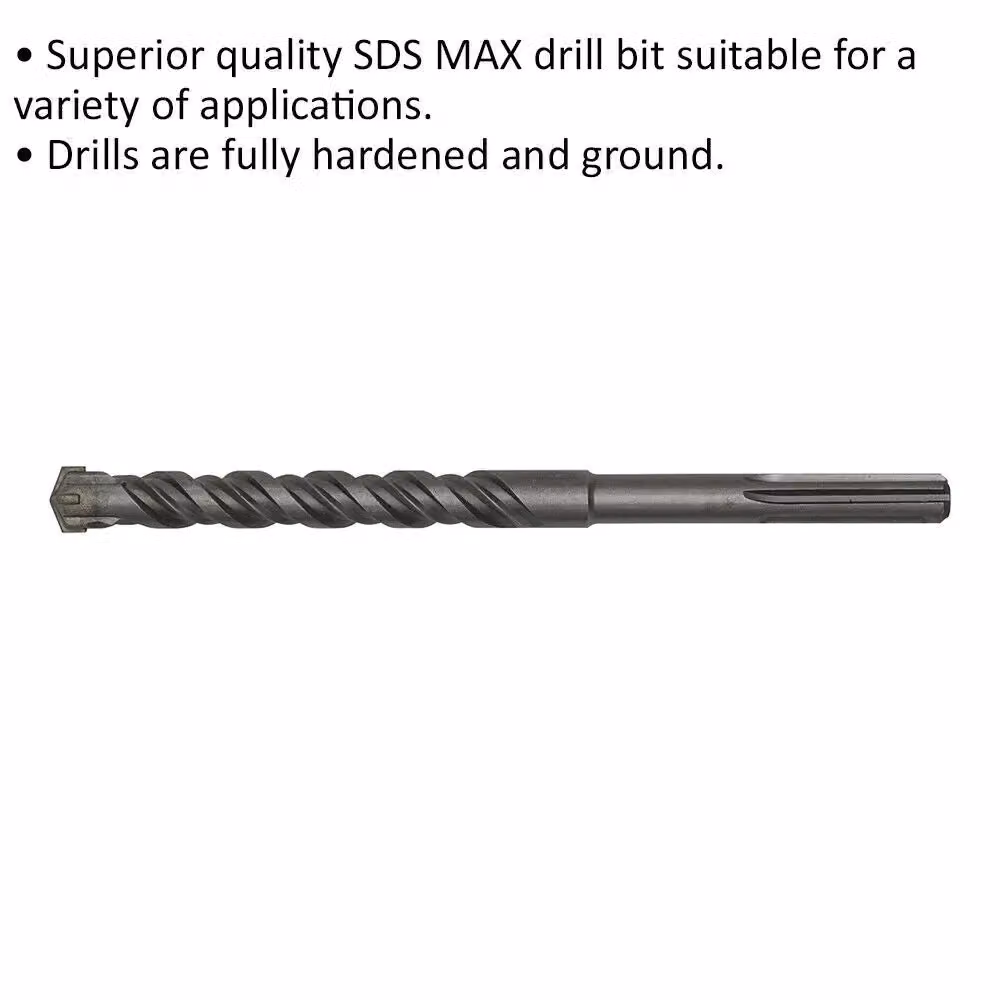 Loops SDS Max Masonry Drill Bit, Grey/Multicolour, Diameter: 20 mm, Length: 320 mm – 2