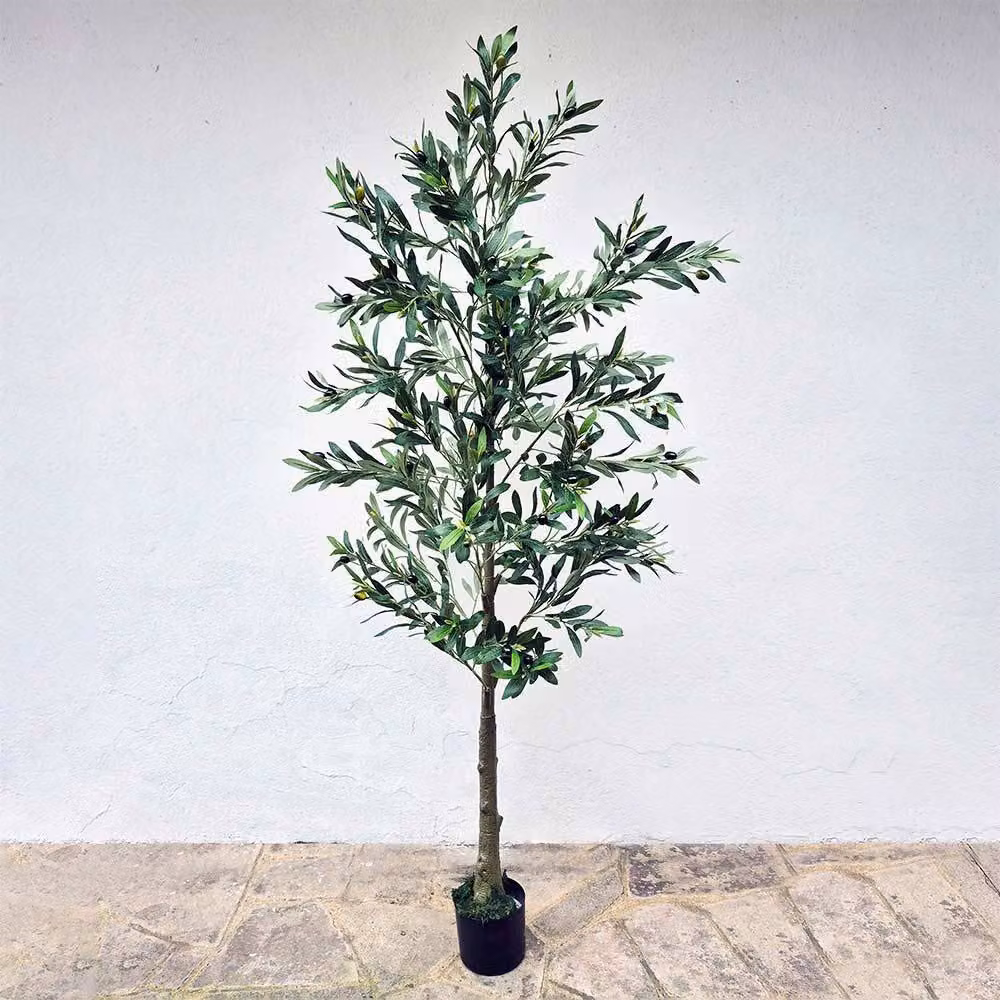 Voltico Artificial Green Mediterranean Olive Tree in Pot, Height: 175 cm – 3