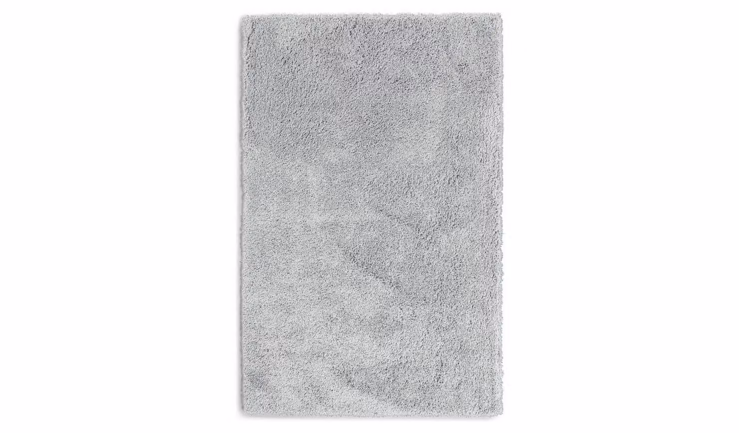 Cheap Furniture Warehouse Noodle Plain Grey Shaggy Woven Rug, W: 230 cm, D: 160 cm