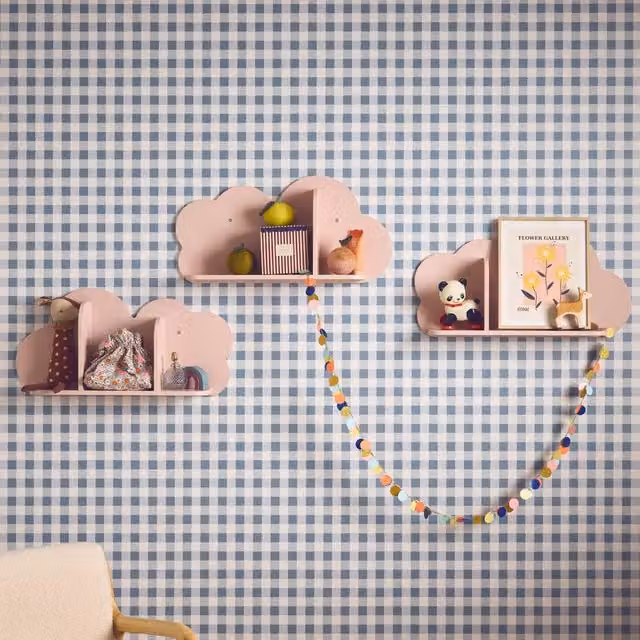 sweeek Set of 3 Cloud Wall Shelves for Children's Bedrooms in Pink – 1
