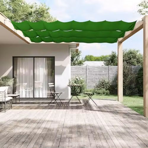 Bussandri Vertical Awning in Green Polyester, W: 60 cm x H: 420 cm – 2