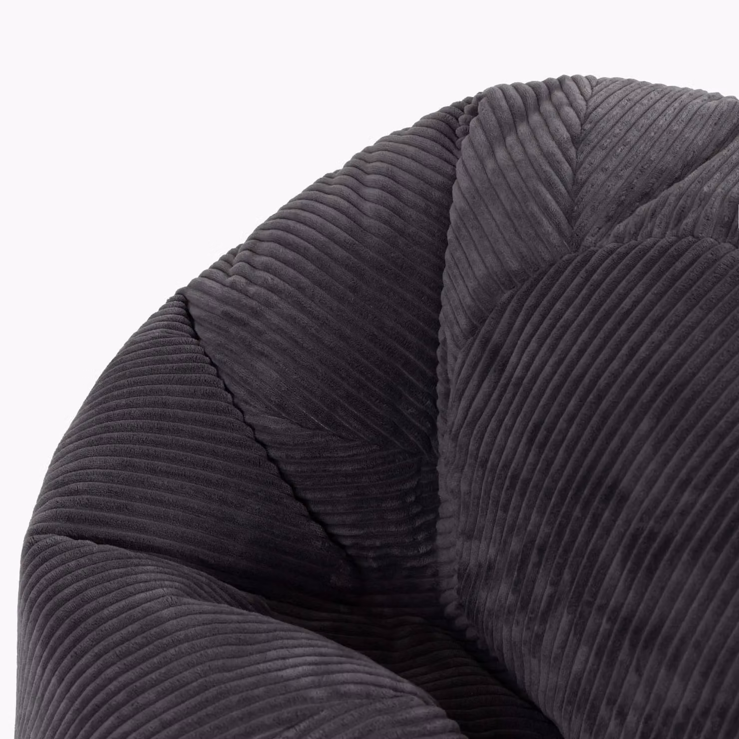 icon Kingston Large Classic Cord Bean Bag in Grey – 3
