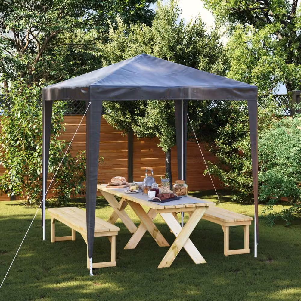 Berkfield Home Professional Party Tent in Anthracite and Black, W: 200 cm, D: 200 cm, H: 240 cm – 2