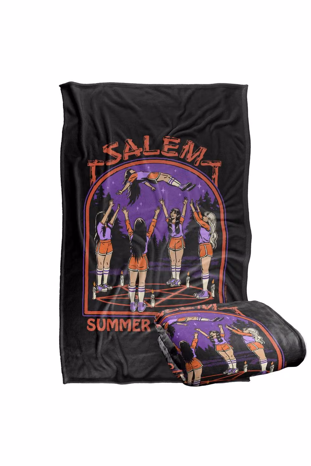 Steven Rhodes Salem Summer Camp Silky Touch Super Soft Fleece Throw Blanket, Multicolour, W/D/H: 91 x 147 cm – 2