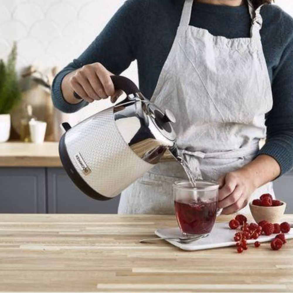 Kenwood Mesmerine 1.6 l Stainless Steel Kettle, 2200 W, White – 2