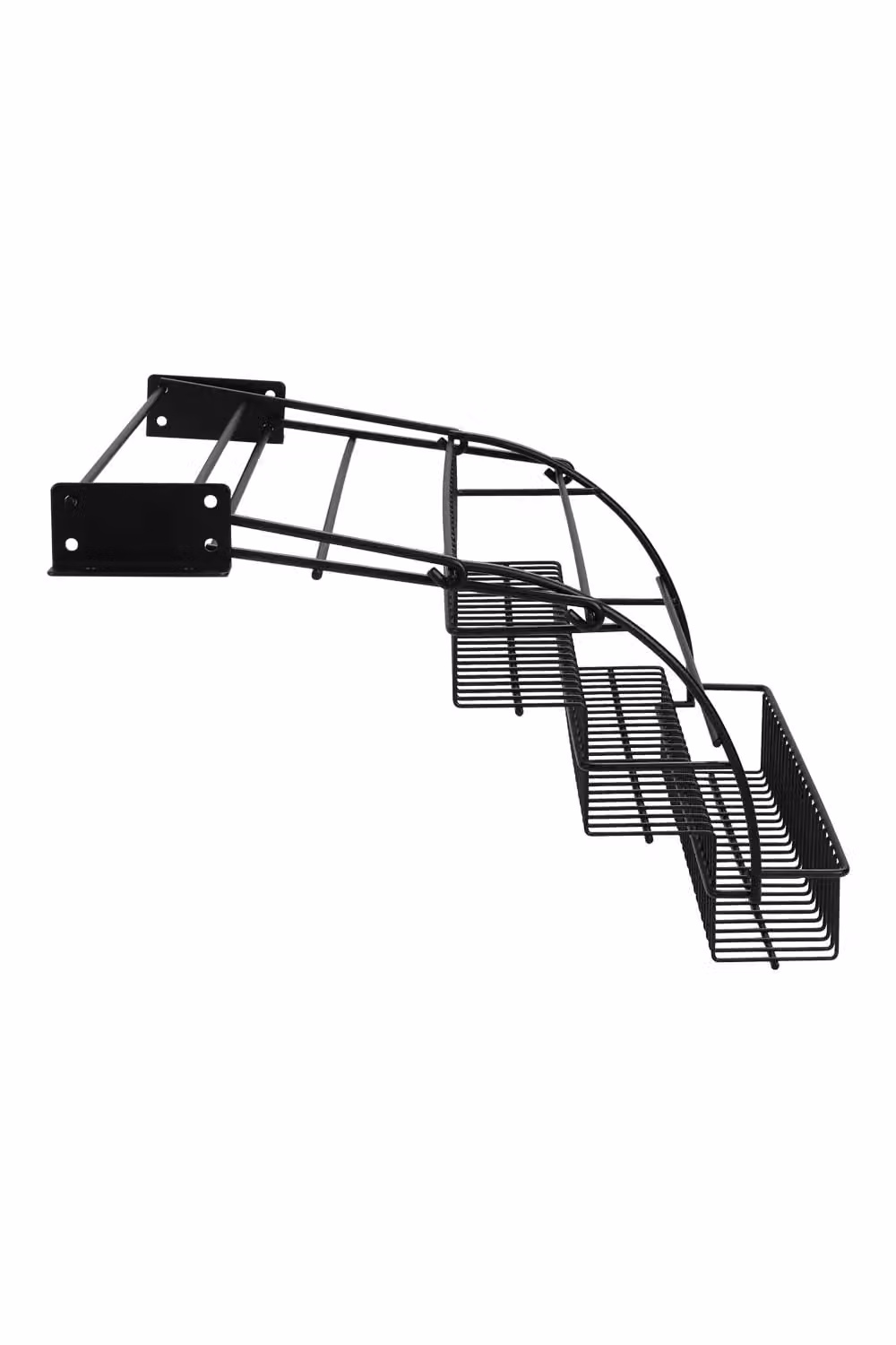 Living and Home 3 Tier Expandable Kitchen Pull Down Spice Rack Storage Shelf, Black – 3