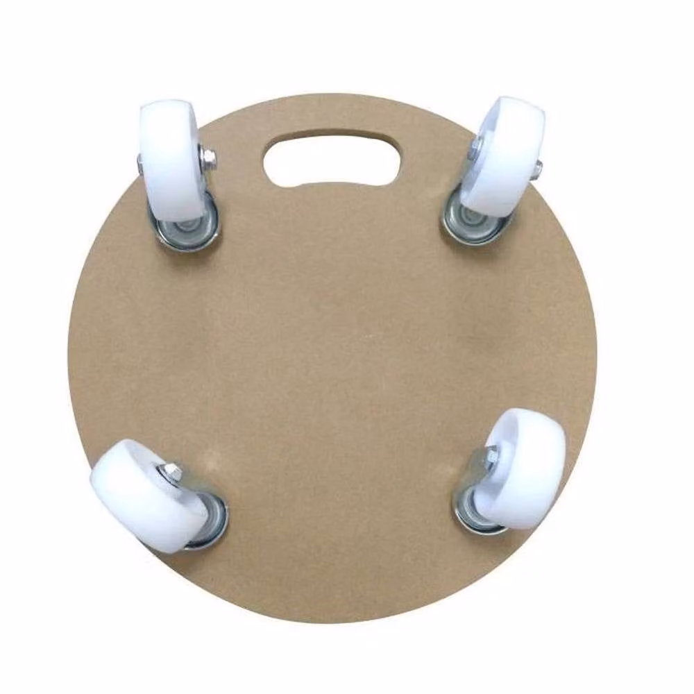 NESTLUNE Brown MDF Furniture Transport Roller Dolly Trolley, W: 100 cm, D: 40 cm