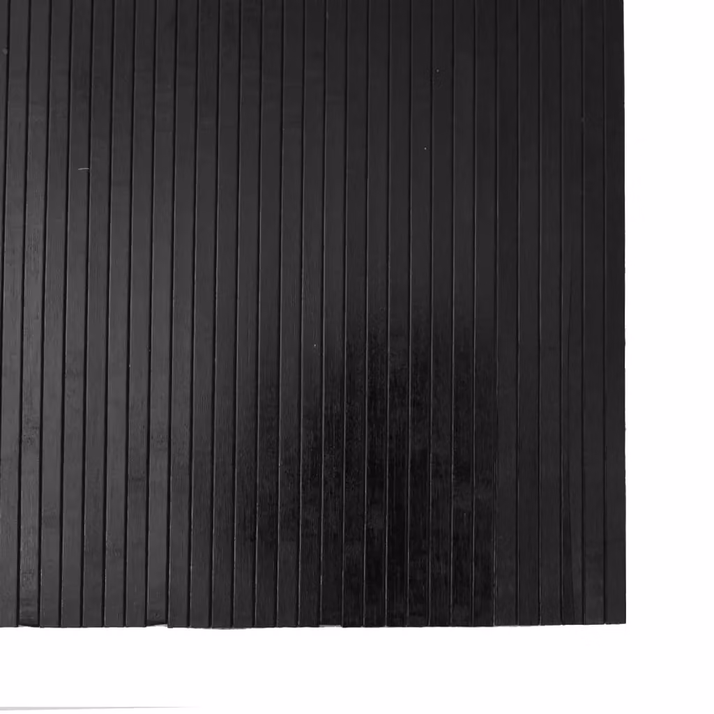 Berkfield Home Rectangular Bamboo Rug in Black, W: 80 cm, L: 300 cm – 4