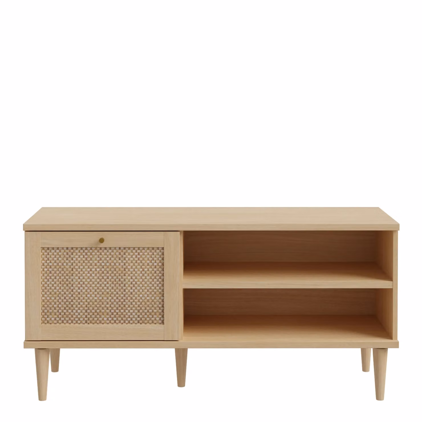 Furniture To Go Calasetta Rattan TV Unit in Light Brown Oak – 2