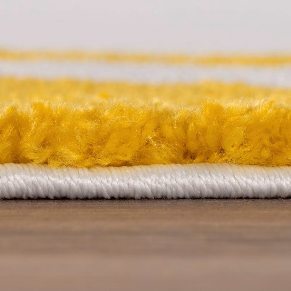 THE RUGS Joli Geometric Soft and Dense Pile Living Room and Bedroom Rug in Yellow, W: 200 cm, L: 290 cm – 2